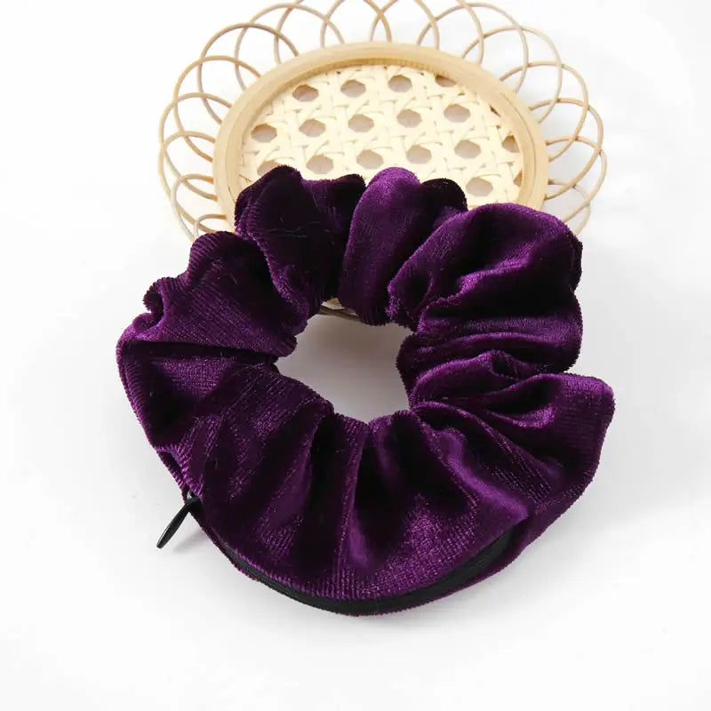 Secret Hair Tie/Scrunchie With Zipper
