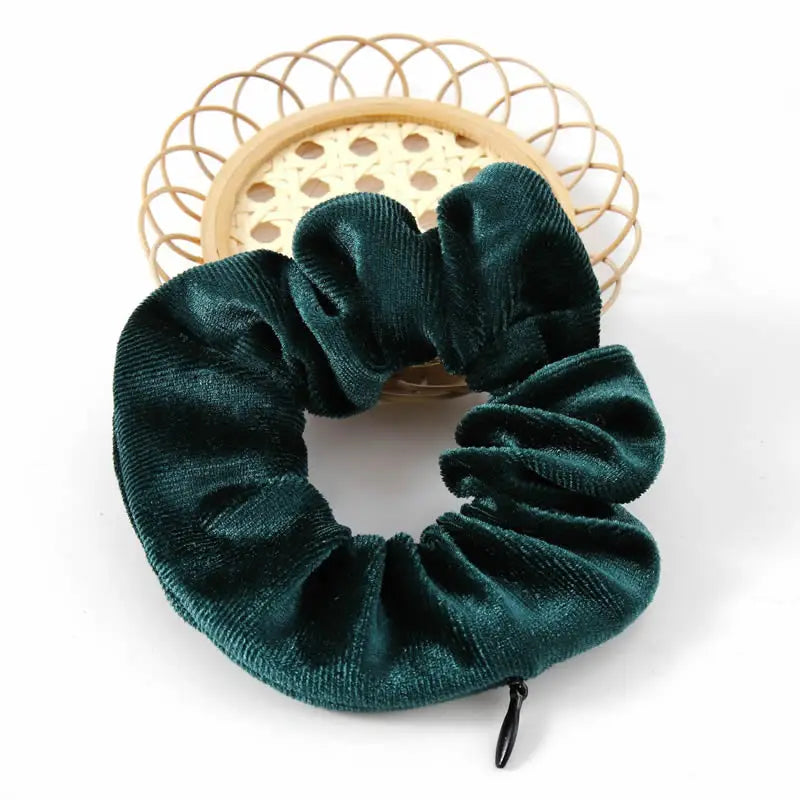 Secret Hair Tie/Scrunchie With Zipper