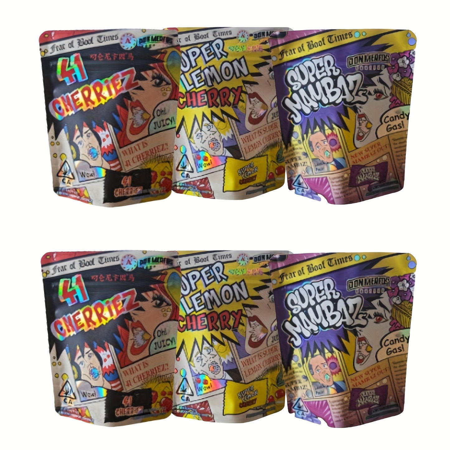 10/20pcs Premium Smell-Proof Resealable Mylar Zipper Bags -with Airtight Seal and Moisture Protection
