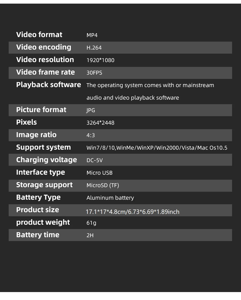 1080P Full HD Sunglasses for recording video *FPV