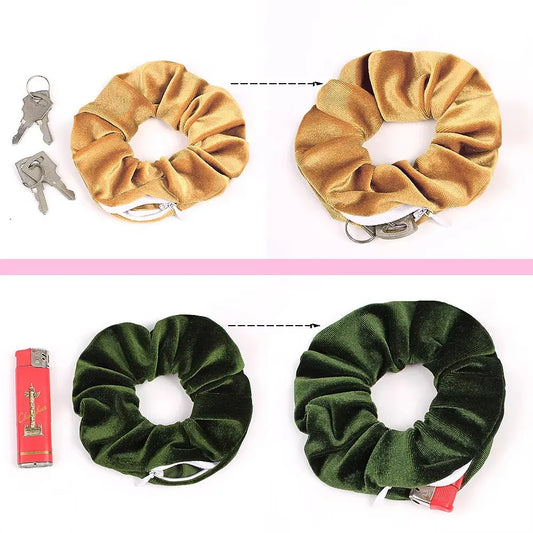 Diversion Hair Tie Stash With Zipper