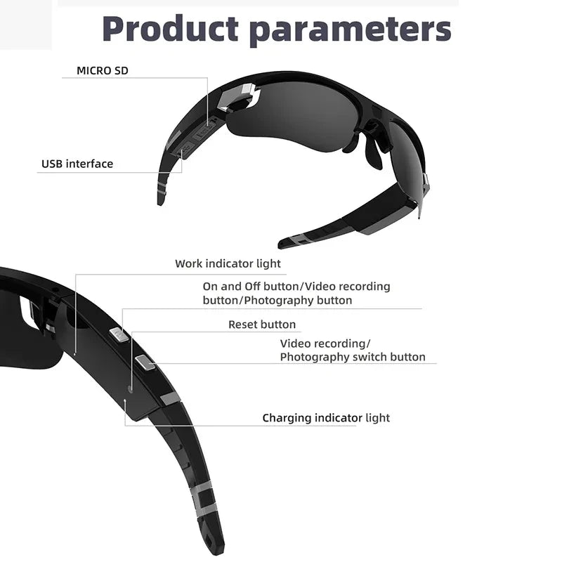 1080P Full HD Sunglasses for recording video *FPV