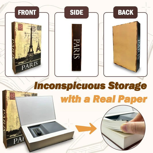 Decorative Diversion Book Safe Box with Combination Lock