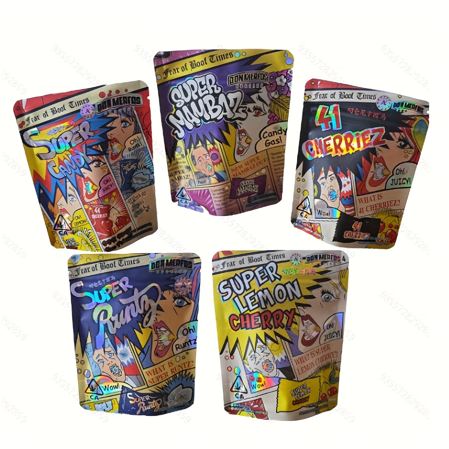 10/20pcs Premium Smell-Proof Resealable Mylar Zipper Bags -with Airtight Seal and Moisture Protection